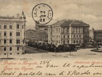 Akademički trg (današnji Trg Josipa Juraja Strossmayera) 1898. godine, razglednica